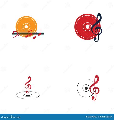 Compact Disc Logo Vector Illustration Design Template Stock Vector ...