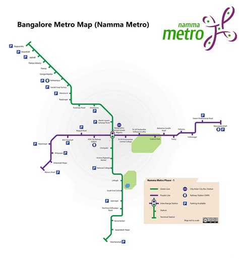 Bangalore metro map - aslnot