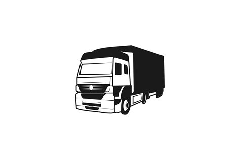 Truck Silhouette Moving Logo Graphic by WANGS · Creative Fabrica