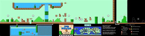 Super Mario Brothers 3 - World 4-1 Nintendo NES Map