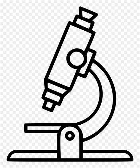 Microscope Clipart Clear - Black And White Microscope Clipart - Png ...