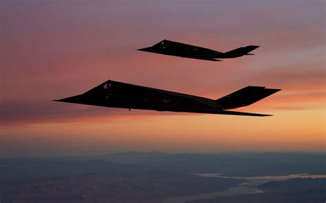 F 117 Nighthawk, Aircraft, Stealth, Military Aircraft, Sunset, US Air ...