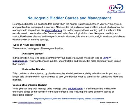 Neurogenic Bladder: Causes and Management by Harleen Kaur - Issuu