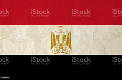 Flag Of Egypt With Old Vintage Paper Texture Stock Photo - Download ...