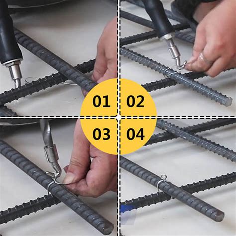 6 Inch 16 gauge wire double loop rebar ties machine