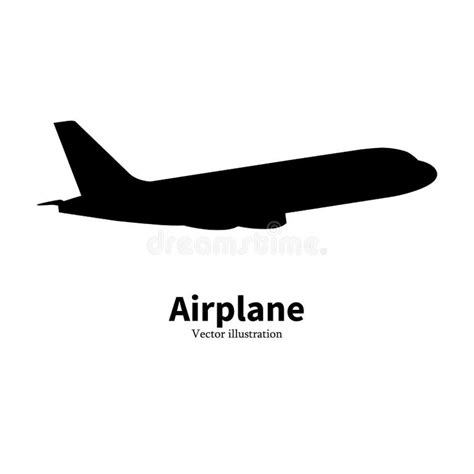 Airplane Side View Silhouette Stock Illustrations – 920 Airplane Side ...