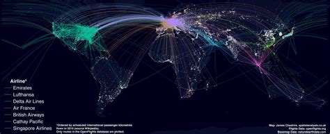 Mapping the World’s Biggest Airlines – Spatial.ly