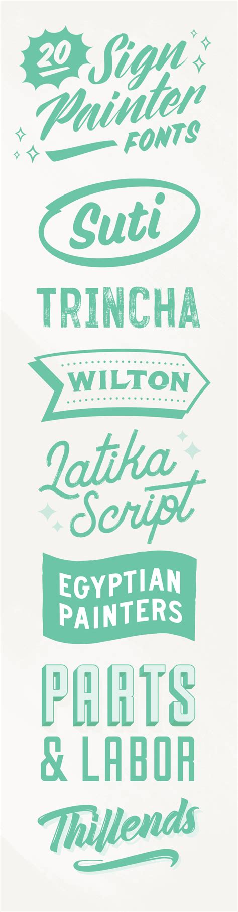 20 Sign Painter Fonts to Create Labels, Signs, and Cards - Creative ...