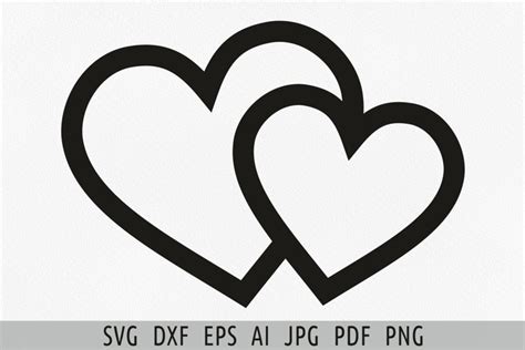 Double heart svg files for cricut Double heart (1983595)