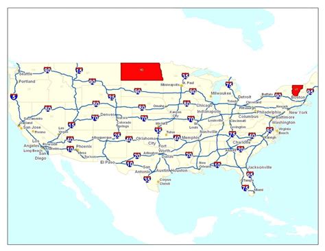 Us Interstate And Highway Map Usa Road Map Beautiful Free Printable ...