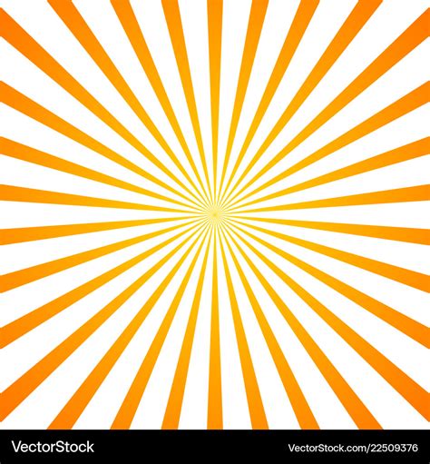 Sun rays orange background Royalty Free Vector Image