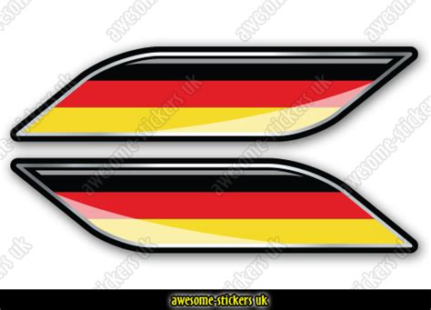 006 - German Flag stickers - Awesome Stickers UK