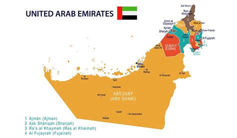 The Seven Emirates of the UAE - WorldAtlas.com