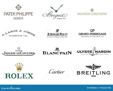 Luxury Watches Brand Logos editorial photography. Illustration of image ...