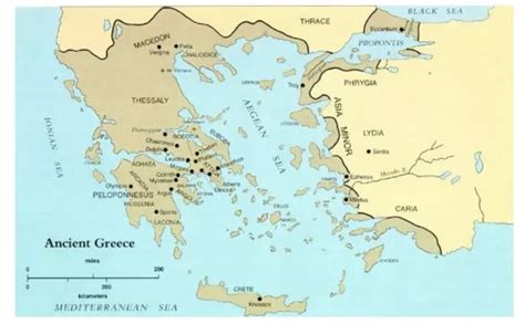 Ionian Sea Ancient Greece map