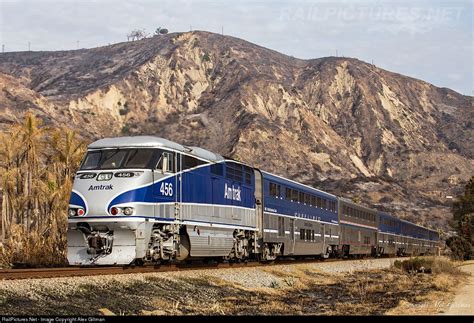 AMTK 456 Amtrak EMD F59PHI at Faria Beach, California by Alex Gillman ...