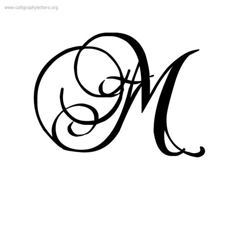 Lettering Download, Lettering Fonts, Fancy Letter M, Calligraphy M ...