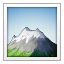 Snow Capped Mountain | ID#: 11787 | Emoji.co.uk