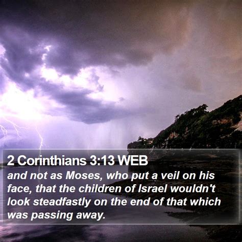 2 Corinthians 3:13 WEB Scriptures Images