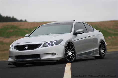 Stanced Honda Accord Coupe Boasting Custom LED Lights and Rims — CARiD ...