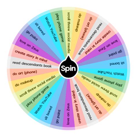 Random things to do when bored | Spin The Wheel App