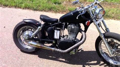 Suzuki Savage ls650 bobber conversion low budget - YouTube