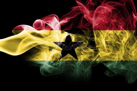 Ghana smoke flag stock photo. Image of idea, army, country - 105954222