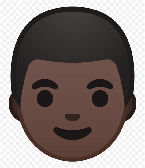 Man Dark Skin Tone Icon - Human Emoji Faces,Black Man Emoji - free ...