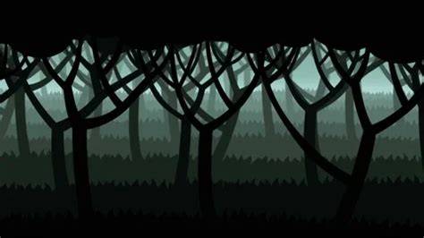 Dark Forest Environment Cartoon Animatio... | Stock Video | Pond5