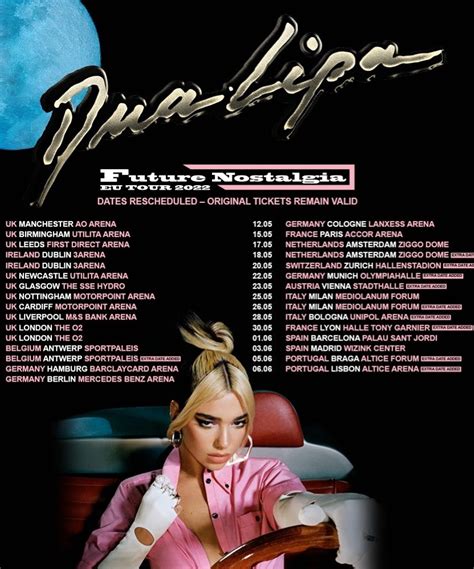 Dua Lipa - Future Nostalgia EU Tour 2022 - 02 May 2022 - The O2 - Event ...