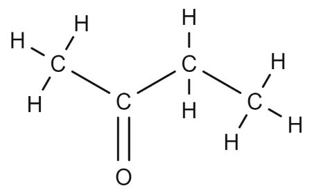 Draw the expanded structure for 2-butanone. | Homework.Study.com