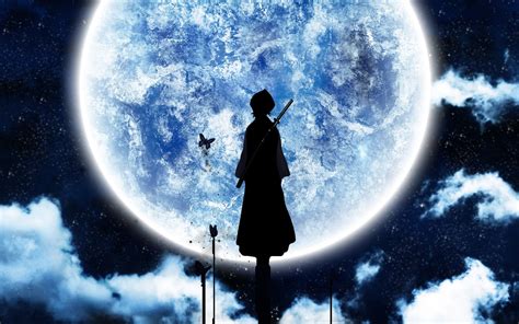 Bleach, Moonlight, Moon, Silhouette, Anime Wallpapers HD / Desktop and ...