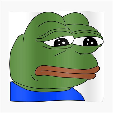 "Sad Pepe" Poster by squidwards111 | Redbubble