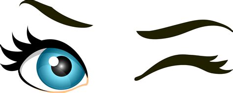 Blue Winking Eyes Png Clip Art - Winking Eyes Png Transparent Png ...