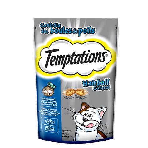 Temptations Hairball Control Cat Treats Tasty Chicken Flavor 60g