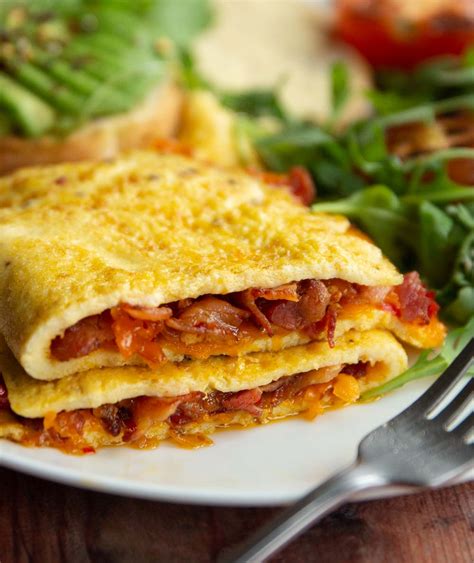 Chilli, Cheese & Bacon Omelette | Don't Go Bacon My Heart