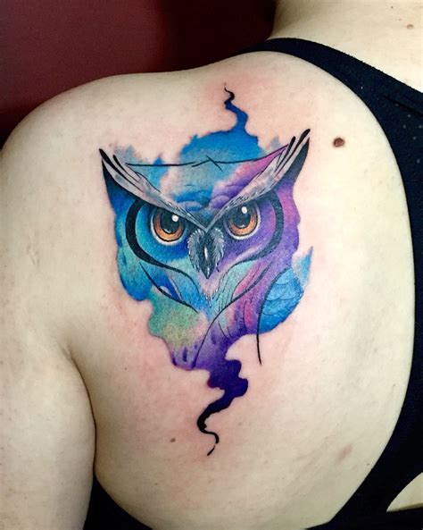 Owl watercolor tattoo By Juan David Castro R Abstract Tattoo Designs ...