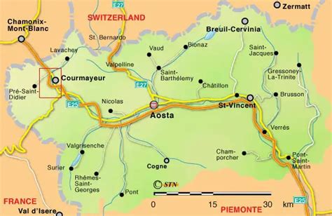 Map of Aosta Valley - Mapsof.Net