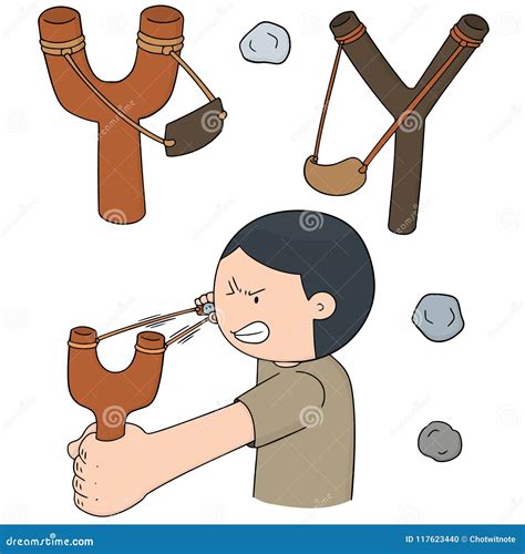 Slingshot Clip Art Cartoon Illustration | CartoonDealer.com #35006103