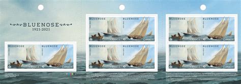 Bluenose stamp marks centenary with CAPEX 22 logo on some souvenir ...