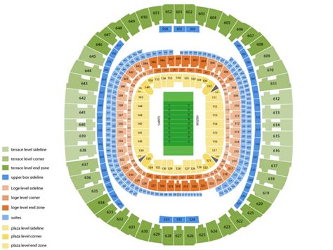 Superdome Seating Chart With Seat Numbers | Cabinets Matttroy