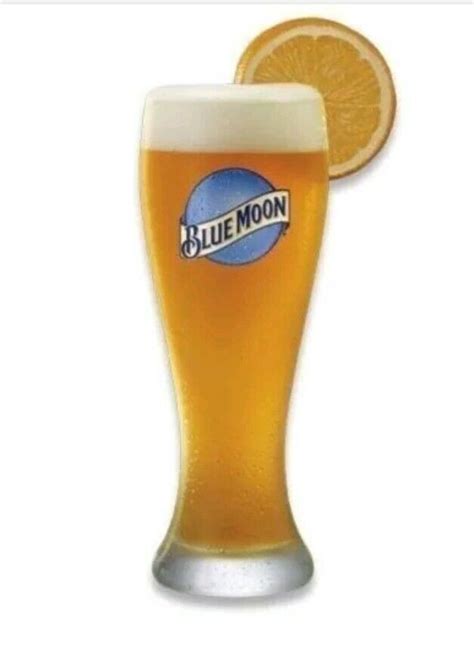 Blue Moon 16 Oz Pilsner Beer Glass Set of 2. Durable, High quality Pint ...