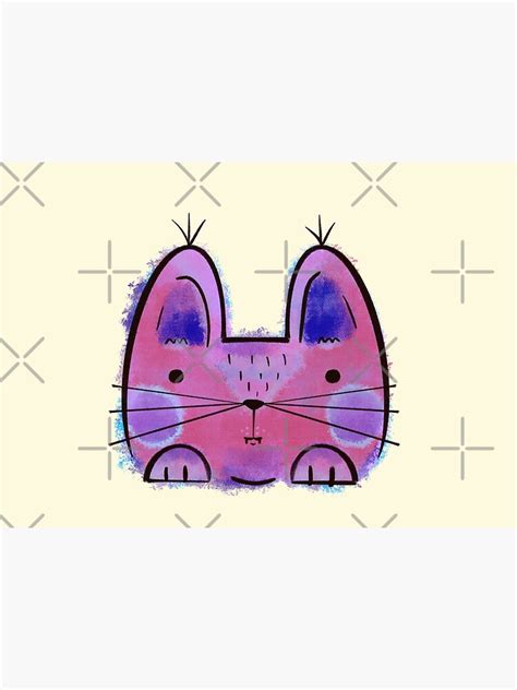 "Purple Funny Cat" Poster by adarovai | Redbubble