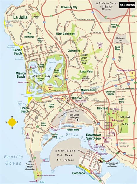 San Diego Map Stereotype