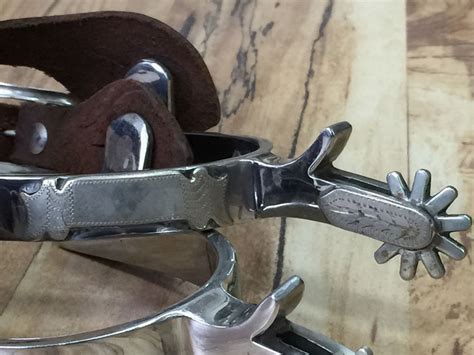 Antique Cowboy Spurs - Crockett Stainless Spurs - #325 | Vintage Texas ...