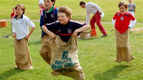 How to play Sack race | Sack race, Playground games, Games for kids