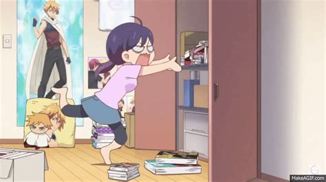 Anime cleaning room gif on Make a GIF