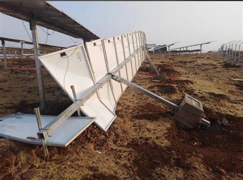 Bhadla Solar Park hit after Massive Storm in Rajasthan