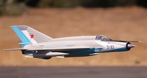 Freewing Mig 21 Blue 80mm EDF Jet radio control airplane model Deluxe ...