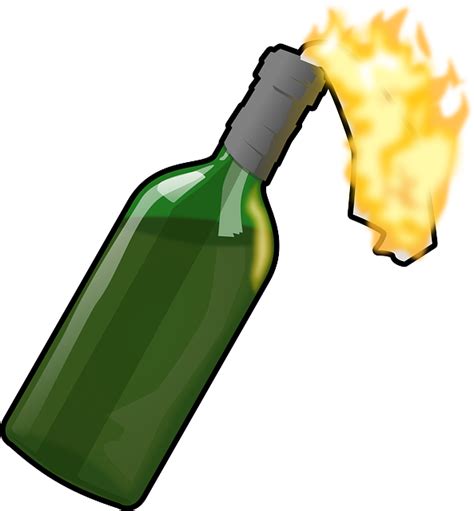 Download Molotov Cocktail, Bottle, Explosive. Royalty-Free Vector ...